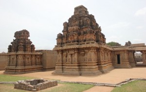 Rear view of shrines in Hazara Rama temple, Hampi. Photographer Dinesh Kannambadi