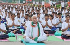 Narendra Modi doing Yoga